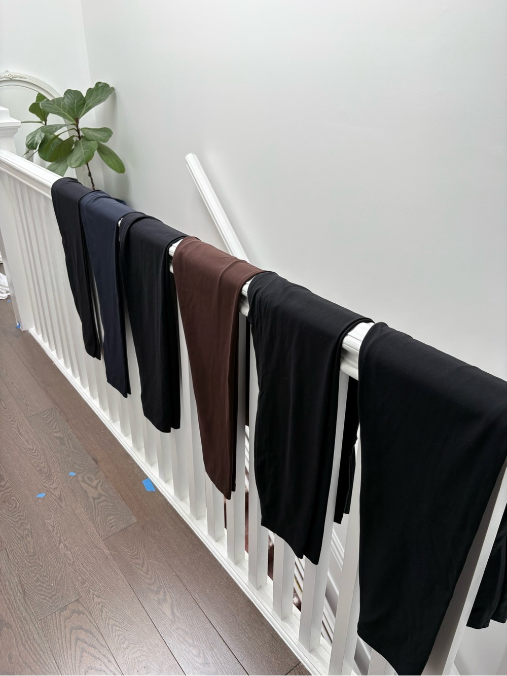 CRZ YOGA maternity Leggings Bundle - Black, Navy, Brown: bundle of six